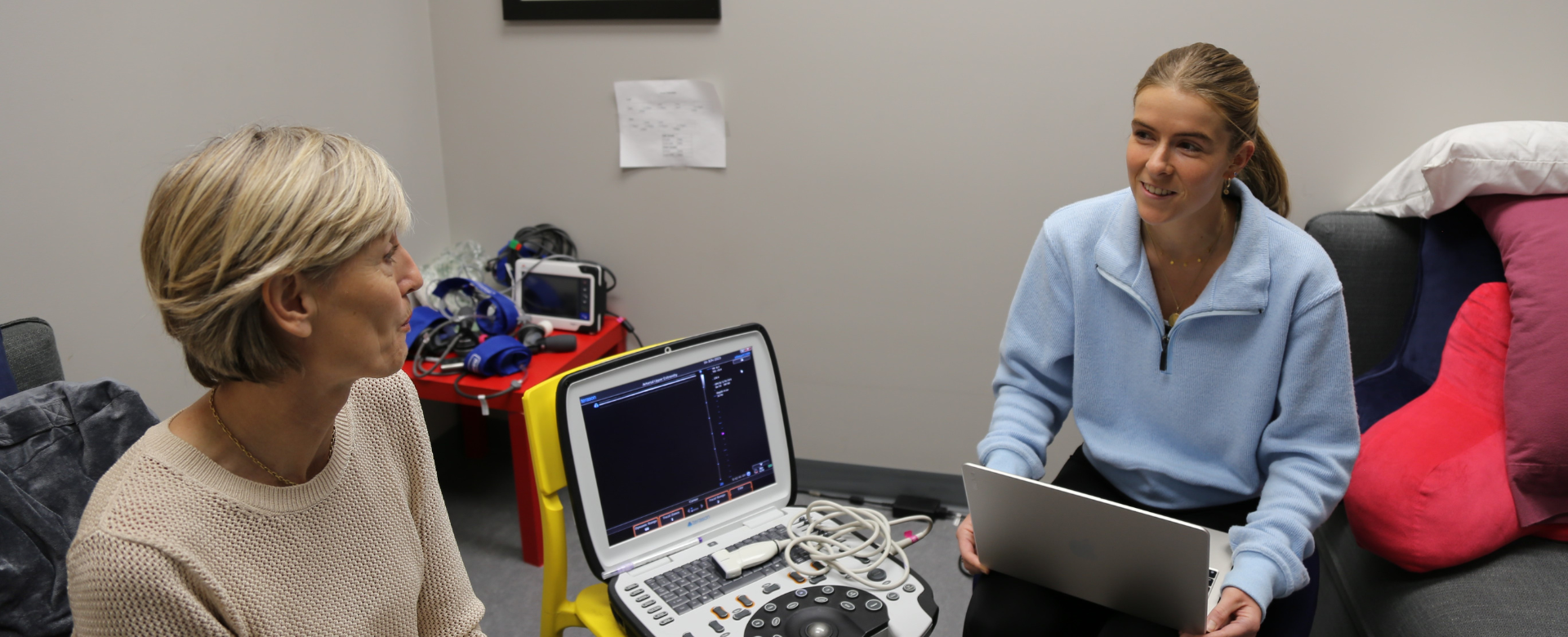 Dr. Ali McManus with Dr. Jodie Koep, Stober Postdoc Fellow